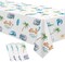 Surf's Up Party Decorations Tablecloth Boys - Disposable Surf Birthday Party Supplies Table Cover, Summer Hawaiian Beach Wave Surfing Birthday Decorations Table Cloth - 3Pack (54in x 108in)